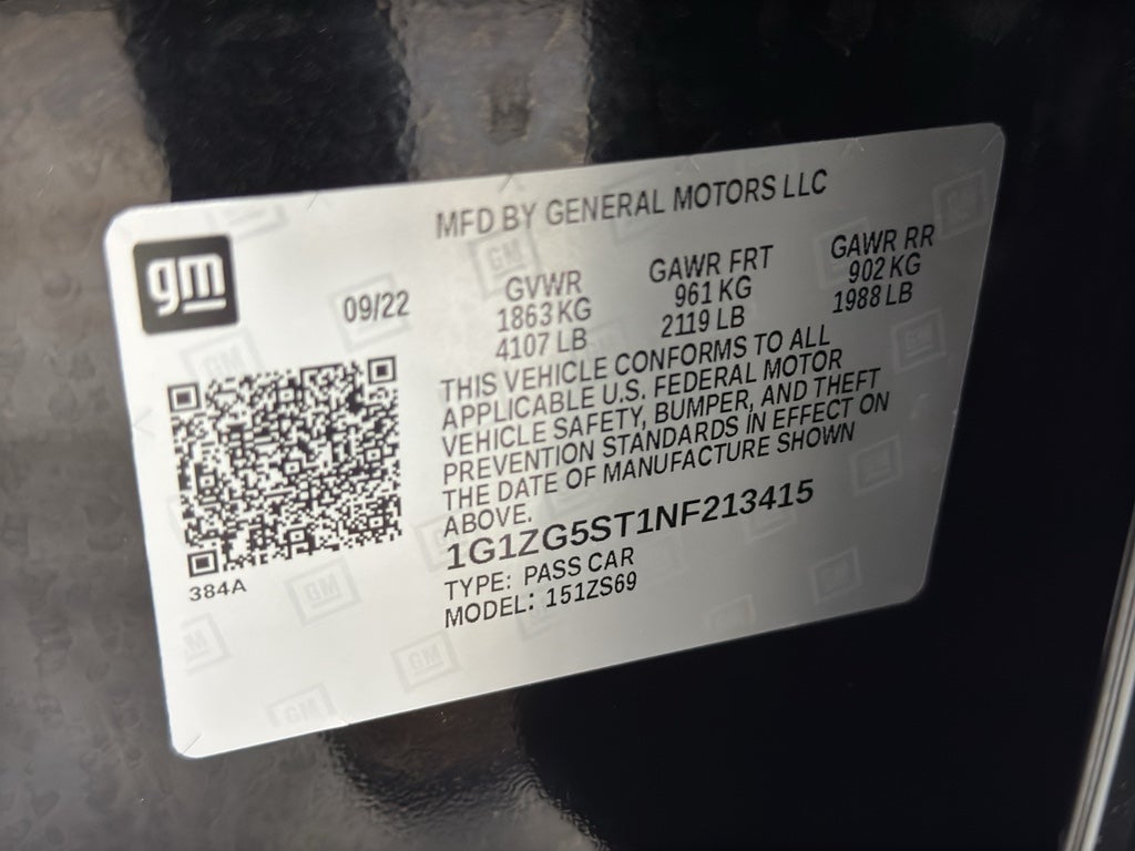 2022 Chevrolet Malibu RS