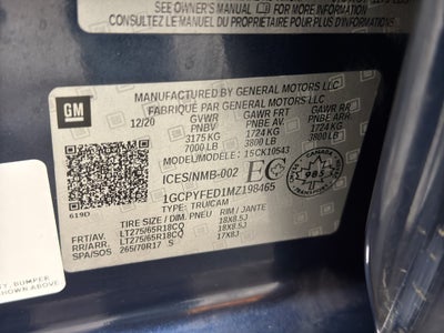 2021 Chevrolet Silverado 1500 LT Trail Boss