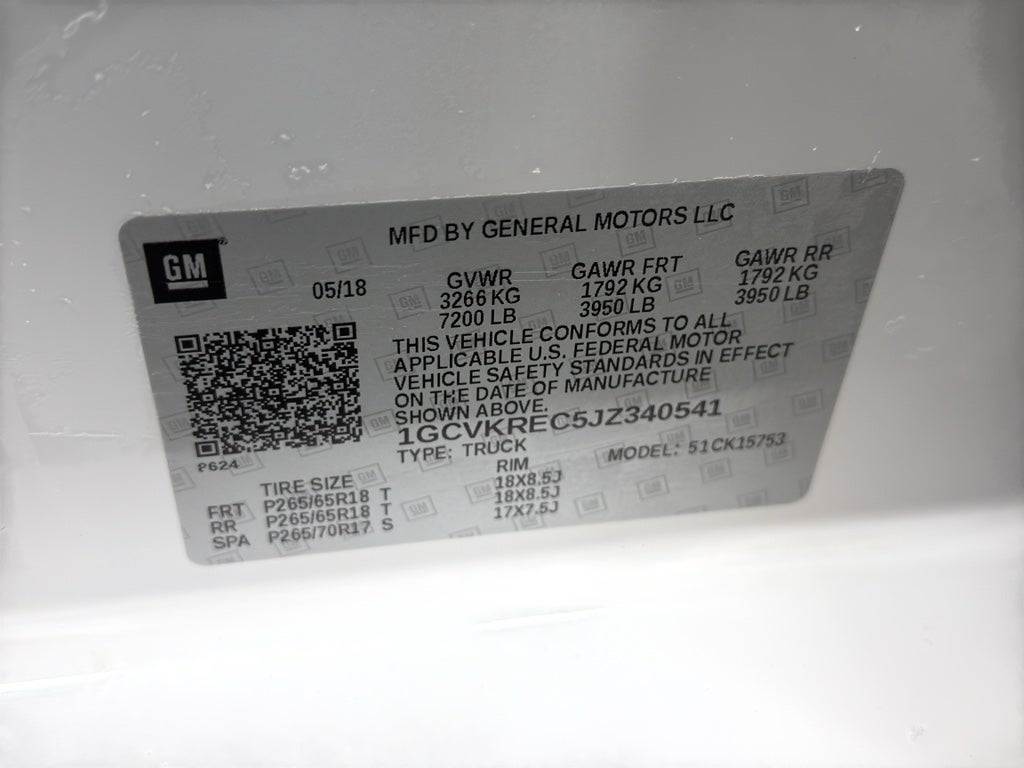 2018 Chevrolet Silverado 1500 LT