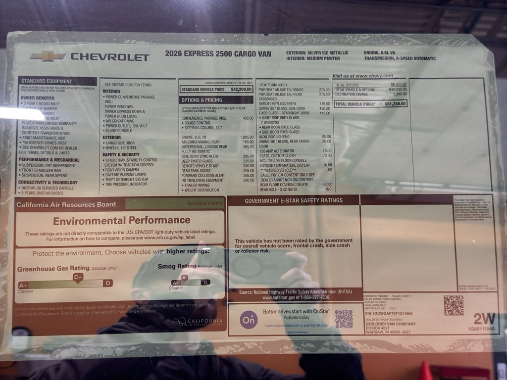 2026 Chevrolet Express Cargo WT