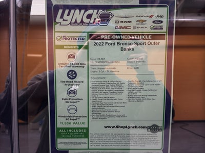 2022 Ford Bronco Sport Outer Banks
