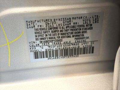 2023 Nissan Sentra SV