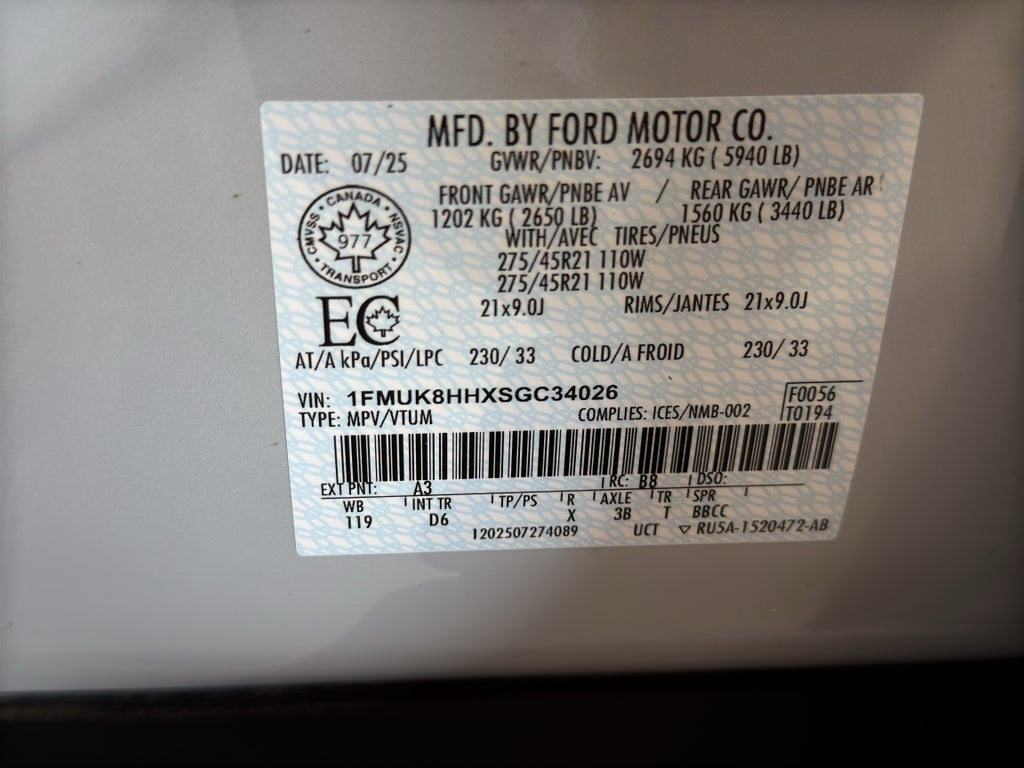 2025 Ford Explorer Platinum