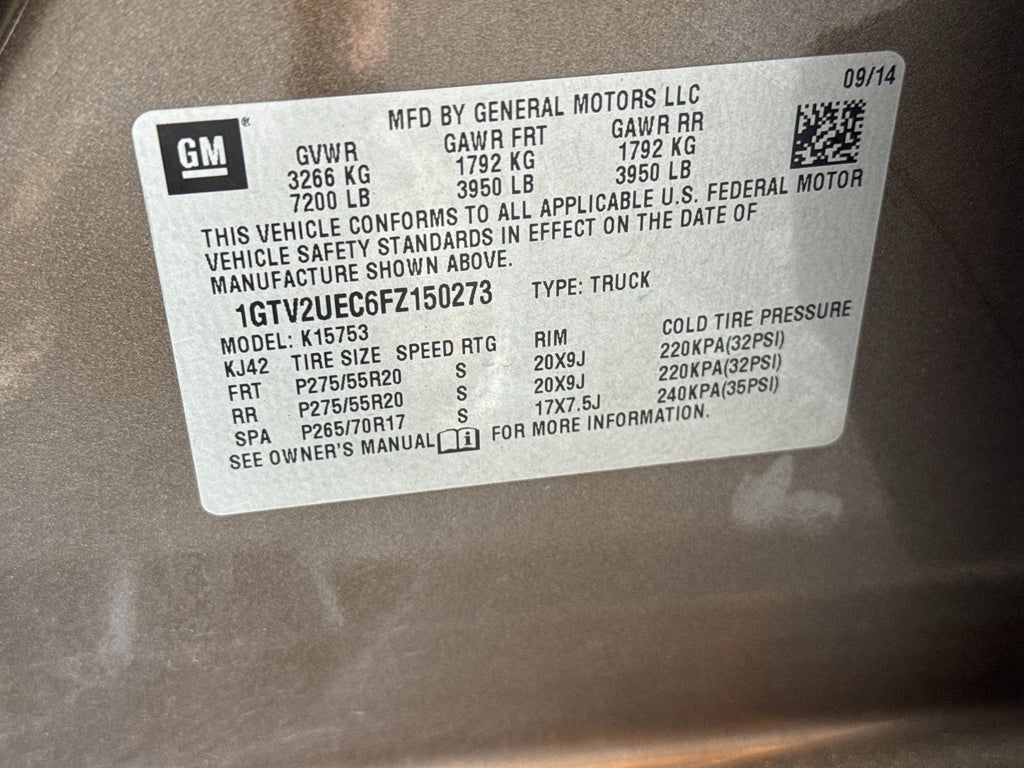 2015 GMC Sierra 1500 SLE