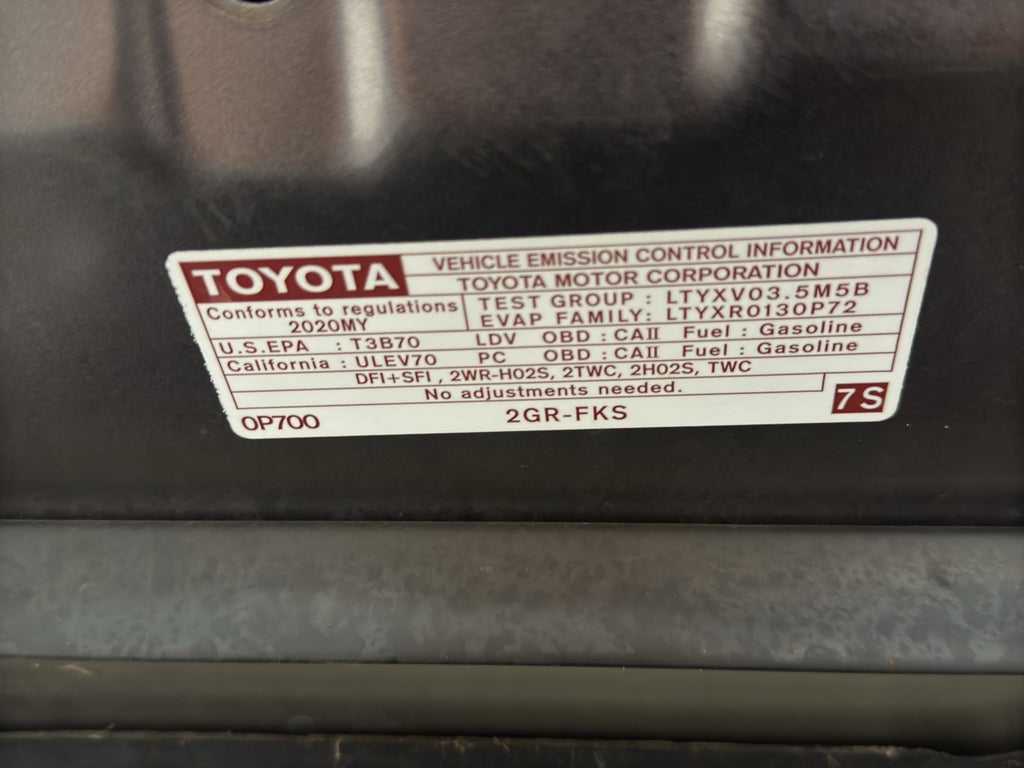 2020 Toyota Camry XLE V6