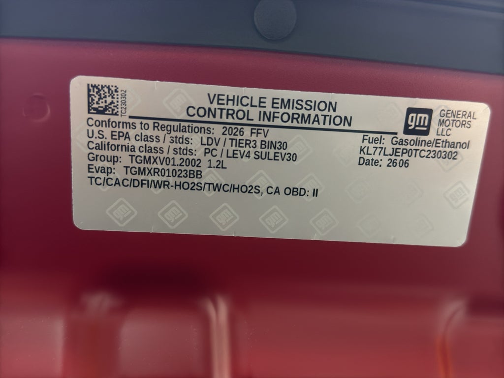 2026 Chevrolet Trax 2RS