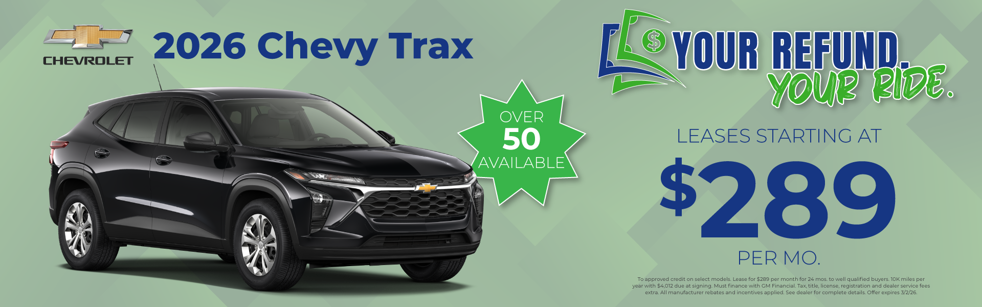 Trax offer at lynch Kenosha. your refund your ride