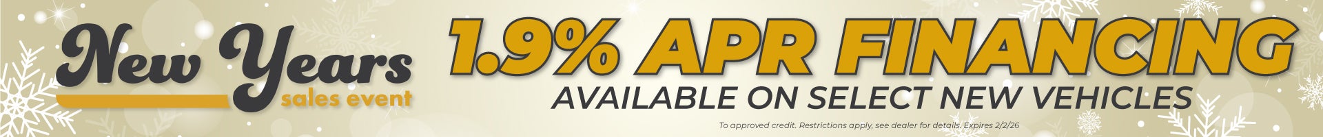 January new years sales event at Lynch