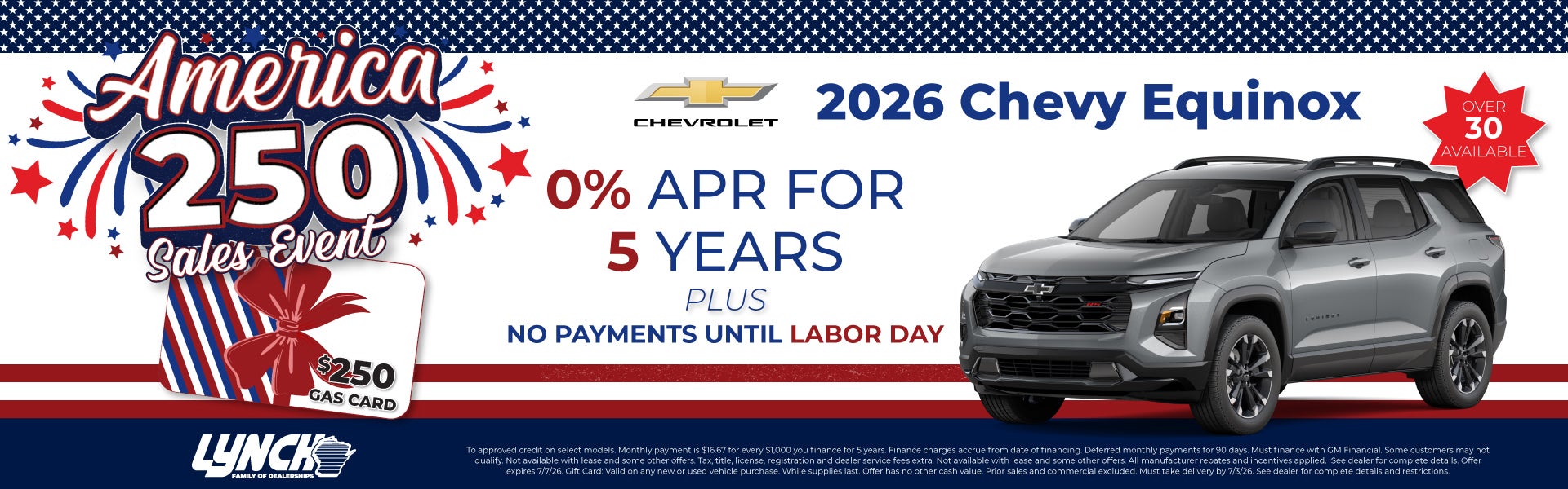 Equinox offer at Lynch Kenosha