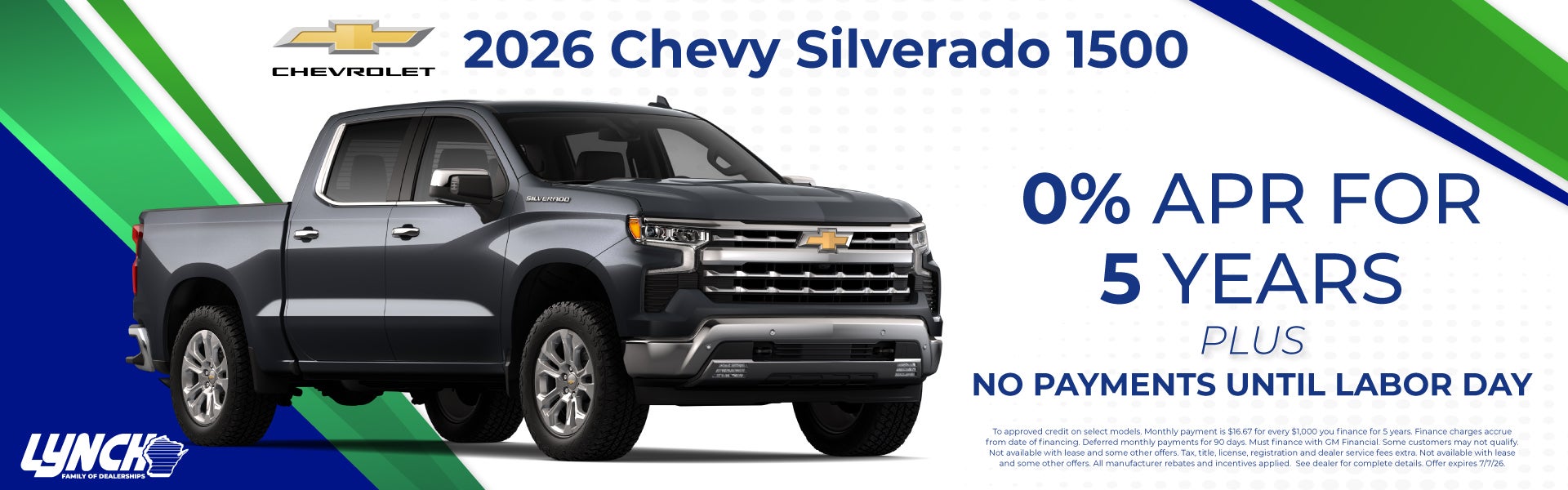 Silverado offer at Lynch Kenosha