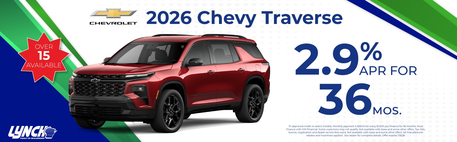 Traverse offer at lynch kenosha
