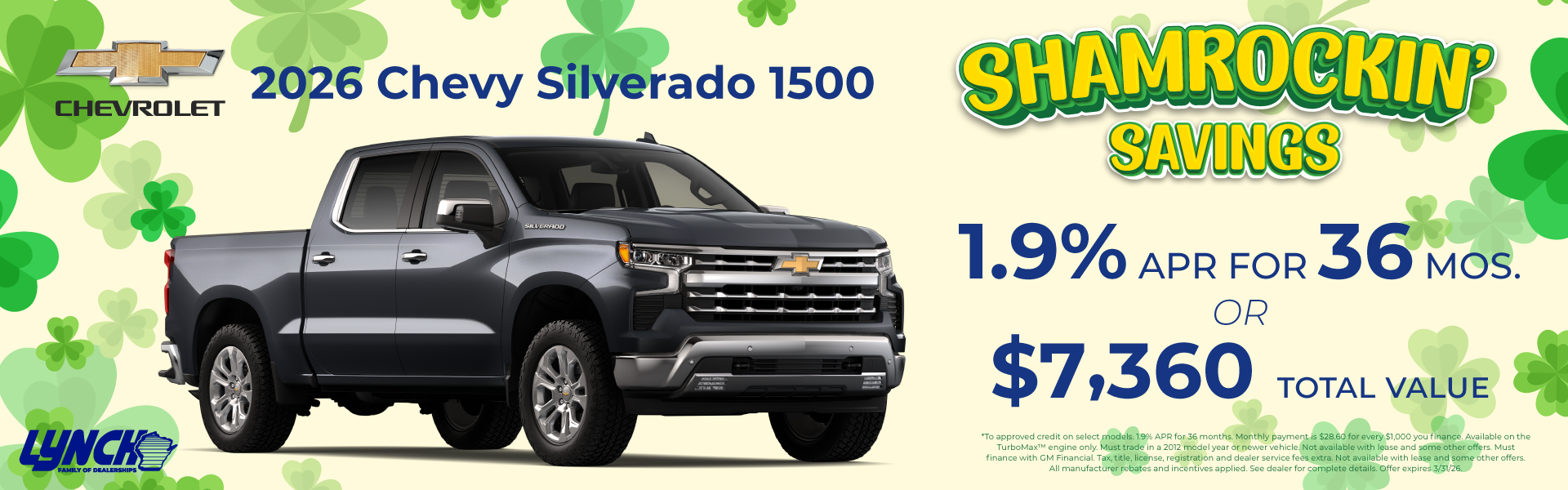 Silverado savings at Lynch Chevy Kenosha