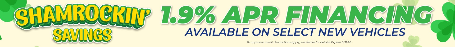 shamrockin savings event at Lynch Chevy Kenosha