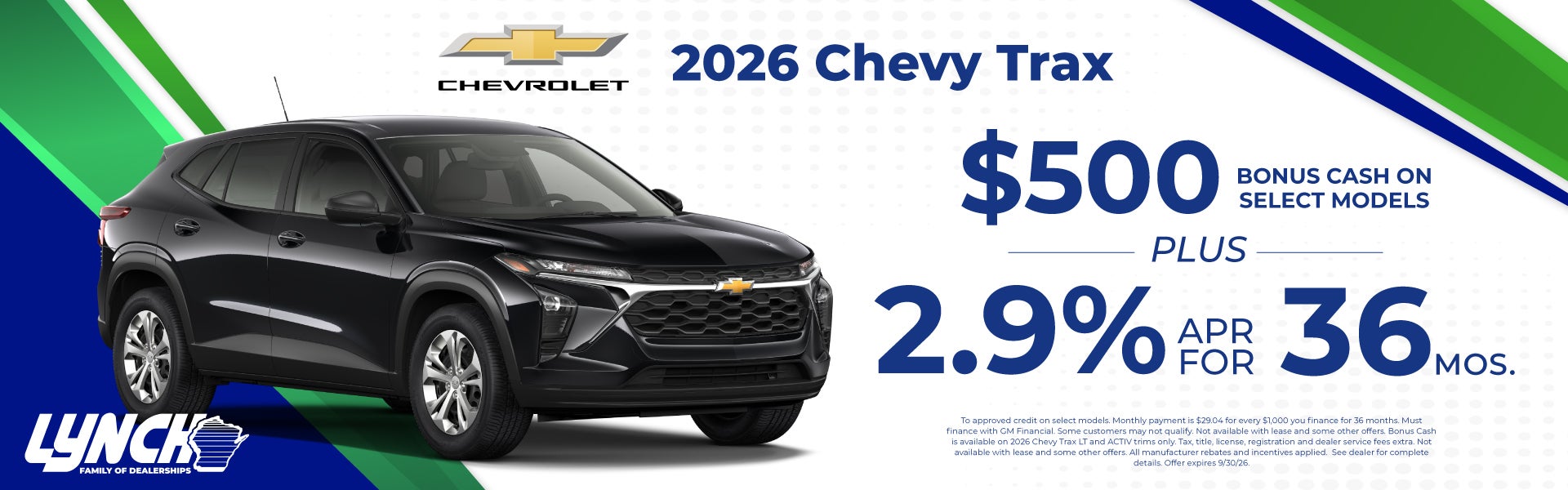 Lynch Chevy Kenosha Trax offer