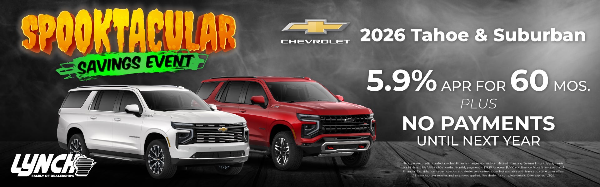 Lynch Chevy Kenosha Tahoe Offer