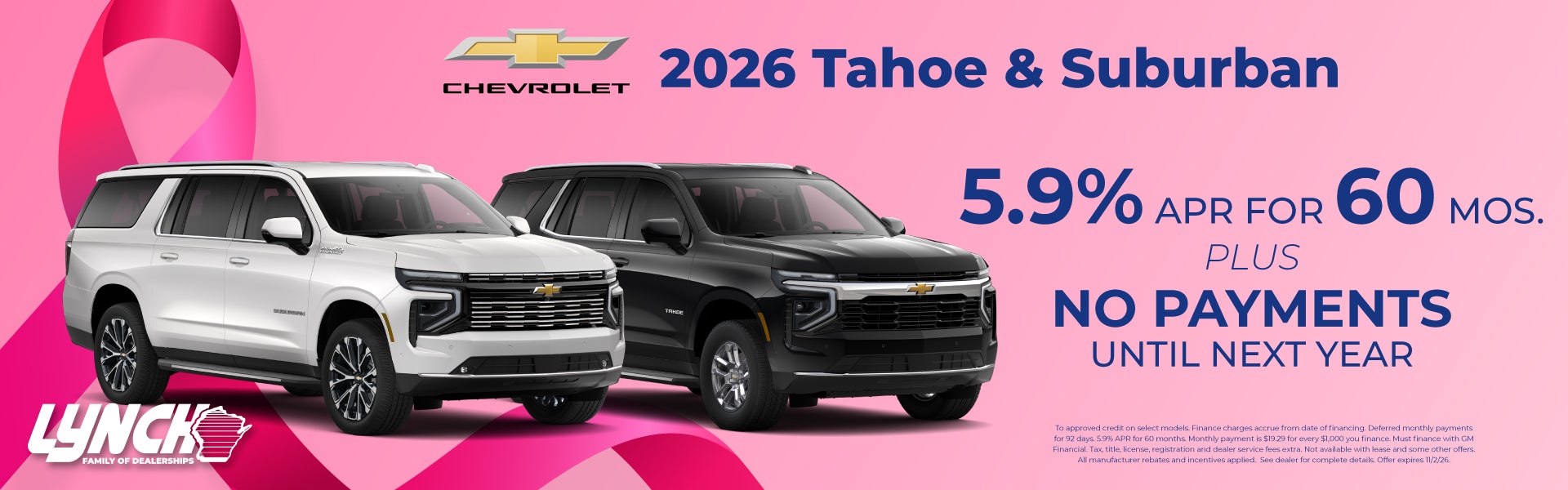Lynch Chevy Kenosha Tahoe Offer