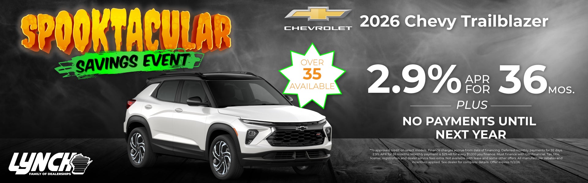 Lynch Chevy Kenosha Trailblazer offer