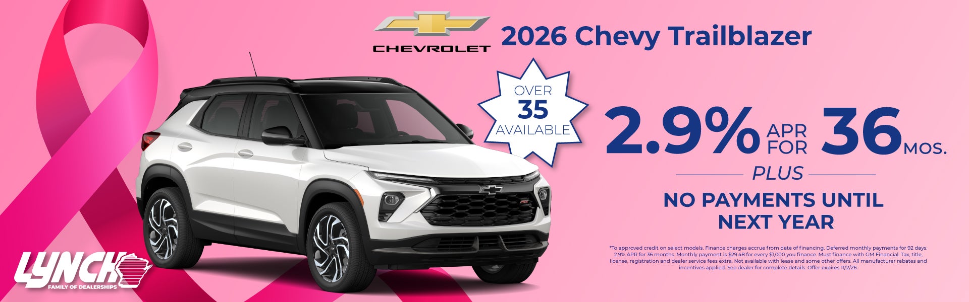 Lynch Chevy Kenosha Trailblazer offer