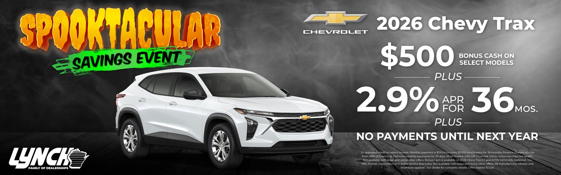 Lynch Chevy Kenosha Trax offer